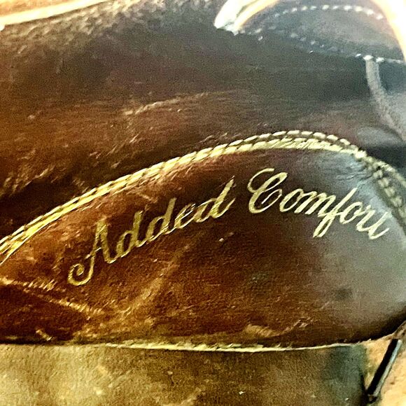 Goodyear Welt Vtg Wingtip Shoes Benchmade 457102 Brogue Derby Brown Leather 11 main image 11
